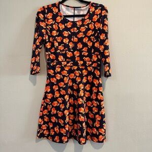 Title Nine Dream 3/4 Sleeve Floral Athleisure Dress XS